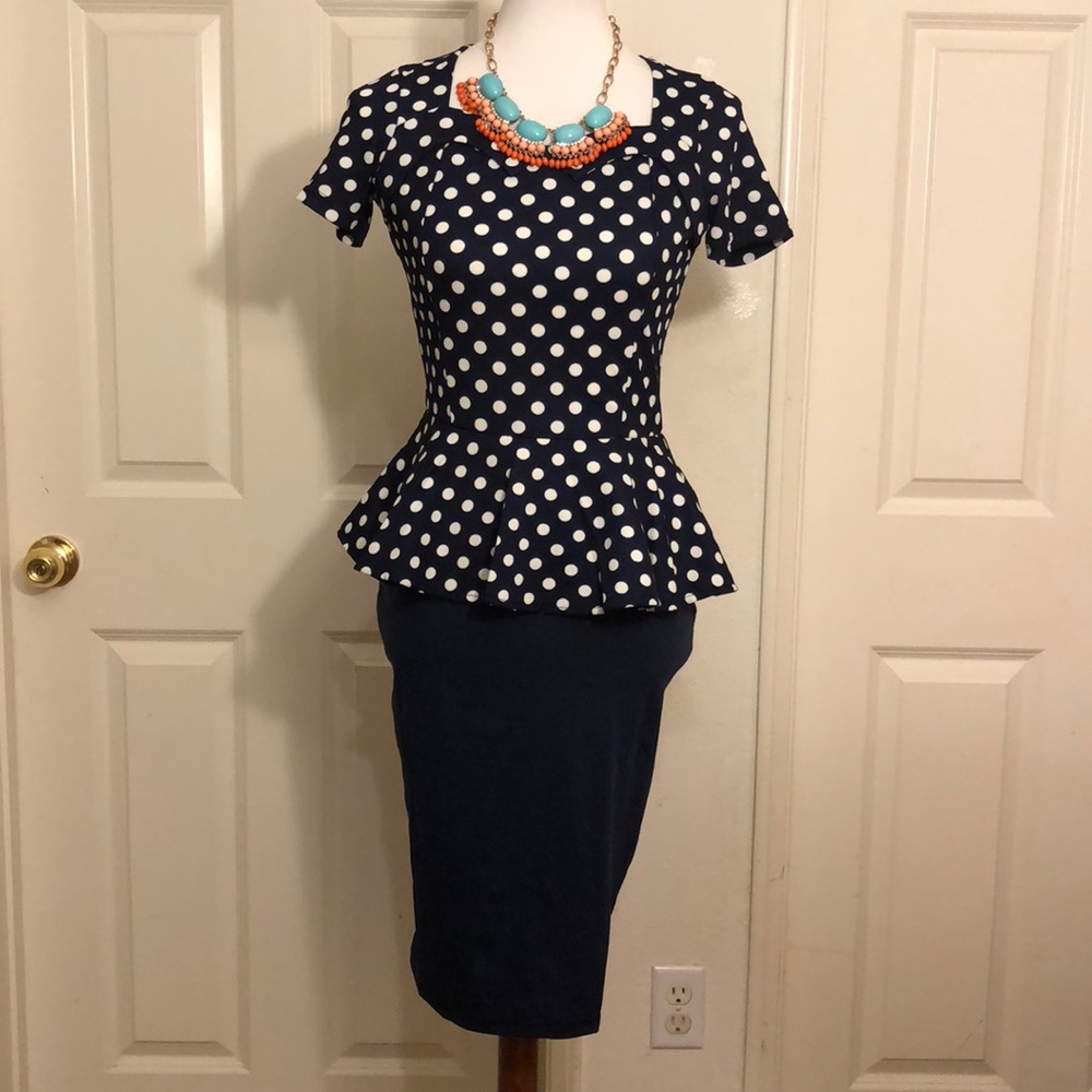 ♥️NEW OXIULI FASHION POLKADOTS DRESS SIZE: S